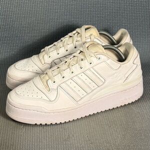 Adidas Forum Bold Stripes White Platform Sneakers Women’s Size 10.5